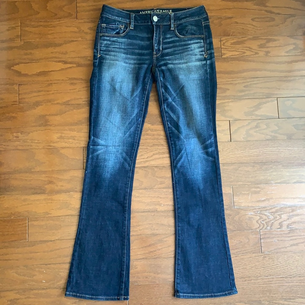 American Eagle Super Stretch Skinny Kick Faded Skinny Kick Jean Size 6